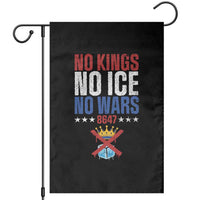 No Kings No Ice No Wars 8647 Garden Flag Rejecting Kings Anti Authoritarian