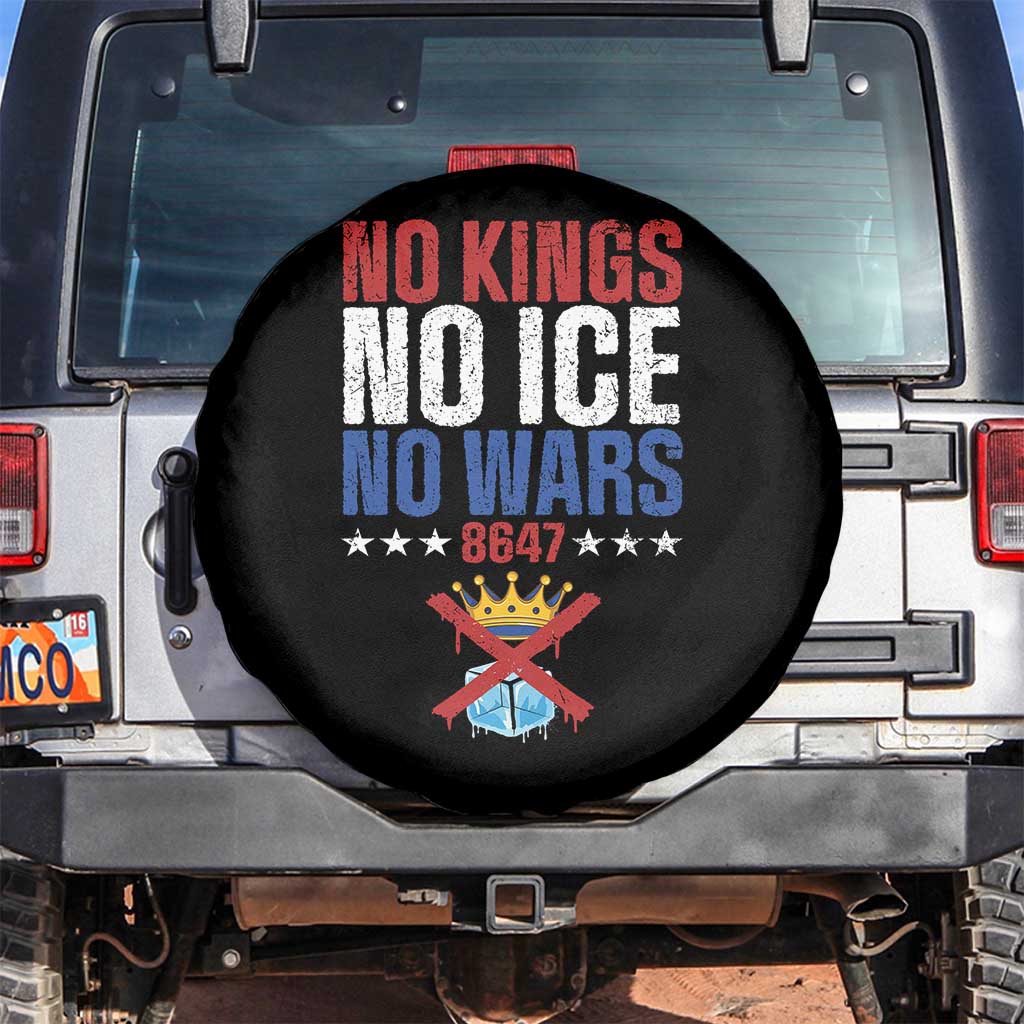 No Kings No Ice No Wars 8647 Spare Tire Cover Rejecting Kings Anti Authoritarian