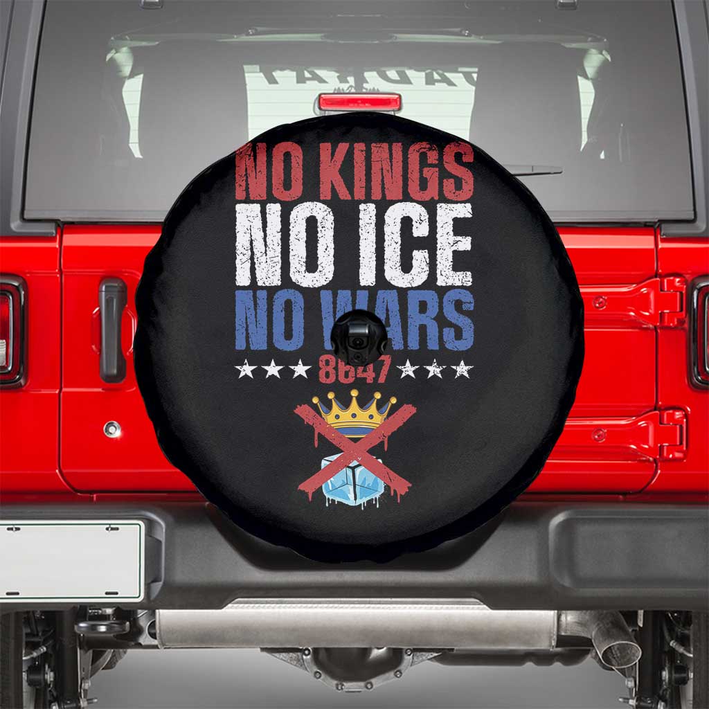 No Kings No Ice No Wars 8647 Spare Tire Cover Rejecting Kings Anti Authoritarian