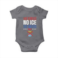No Kings No Ice No Wars 8647 Baby Onesie Rejecting Kings Anti Authoritarian