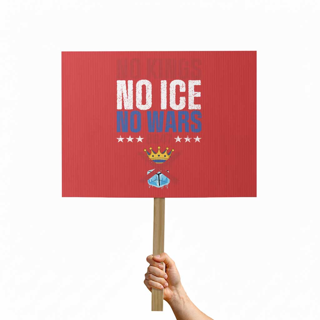 No Kings No Ice No Wars 8647 Protest Sign Rejecting Kings Anti Authoritarian