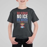 No Kings No Ice No Wars 8647 T Shirt For Kid Rejecting Kings Anti Authoritarian