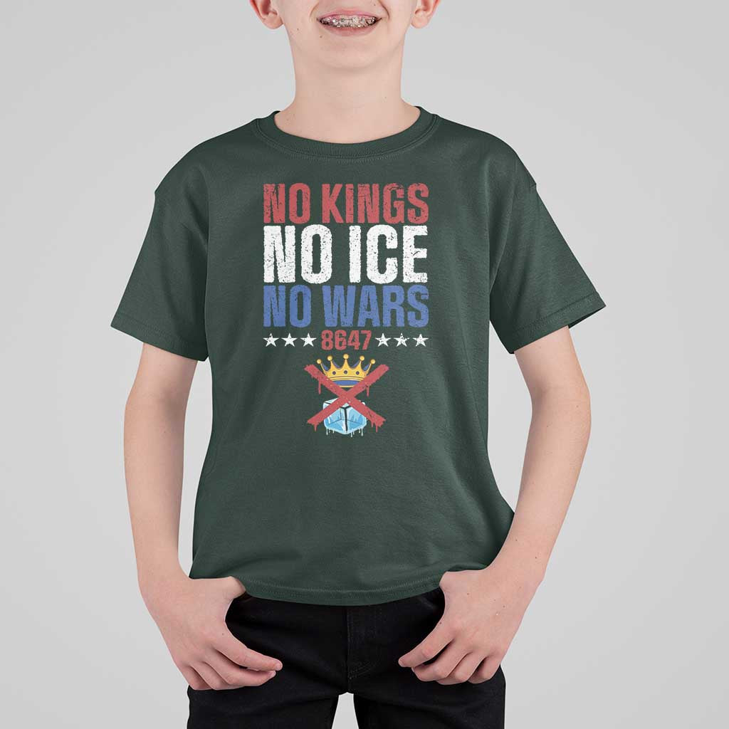 No Kings No Ice No Wars 8647 T Shirt For Kid Rejecting Kings Anti Authoritarian