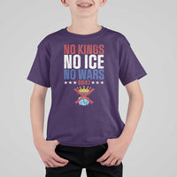 No Kings No Ice No Wars 8647 T Shirt For Kid Rejecting Kings Anti Authoritarian
