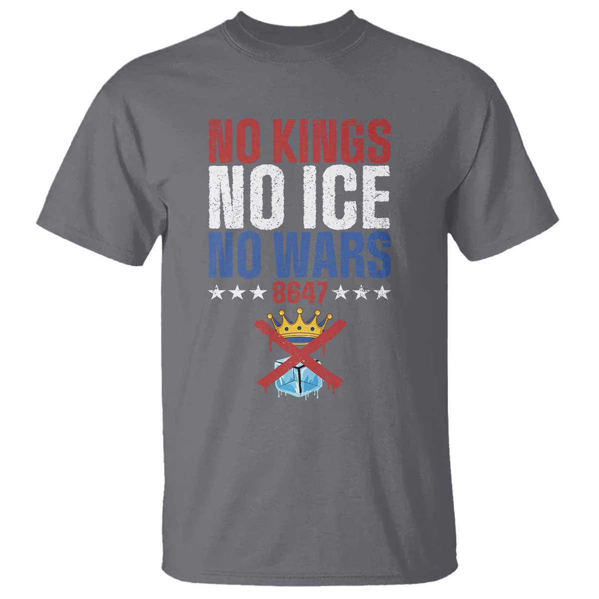 No Kings No Ice No Wars 8647 T Shirt Rejecting Kings Anti Authoritarian