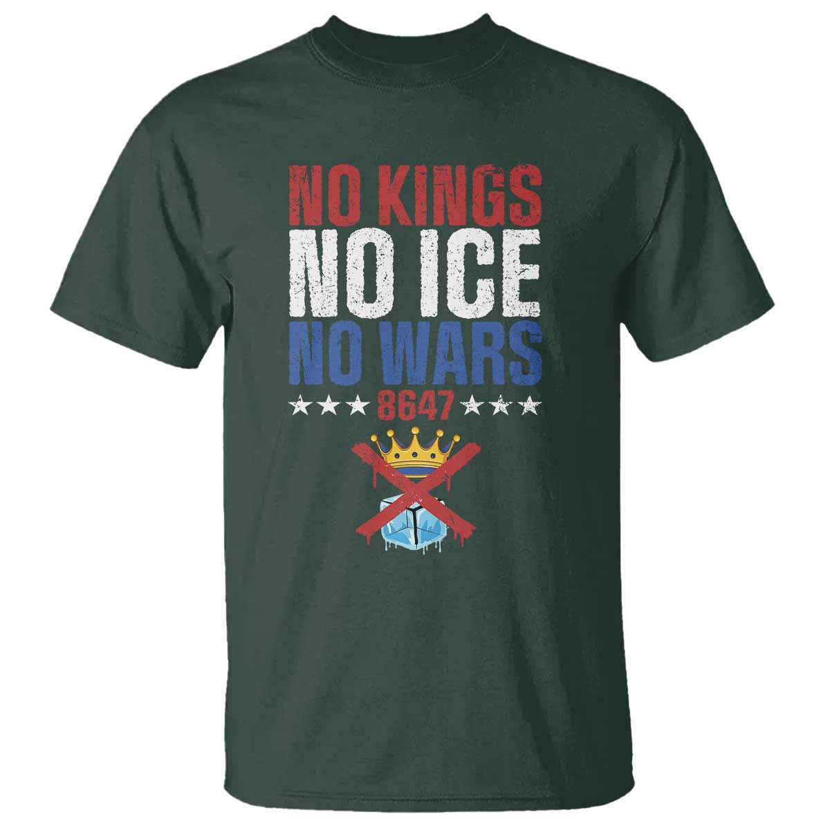 No Kings No Ice No Wars 8647 T Shirt Rejecting Kings Anti Authoritarian