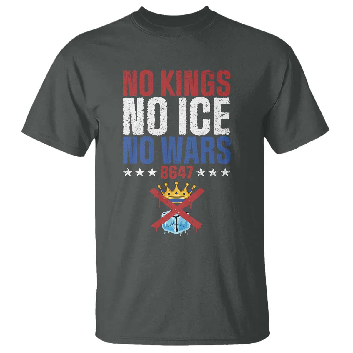 No Kings No Ice No Wars 8647 T Shirt Rejecting Kings Anti Authoritarian