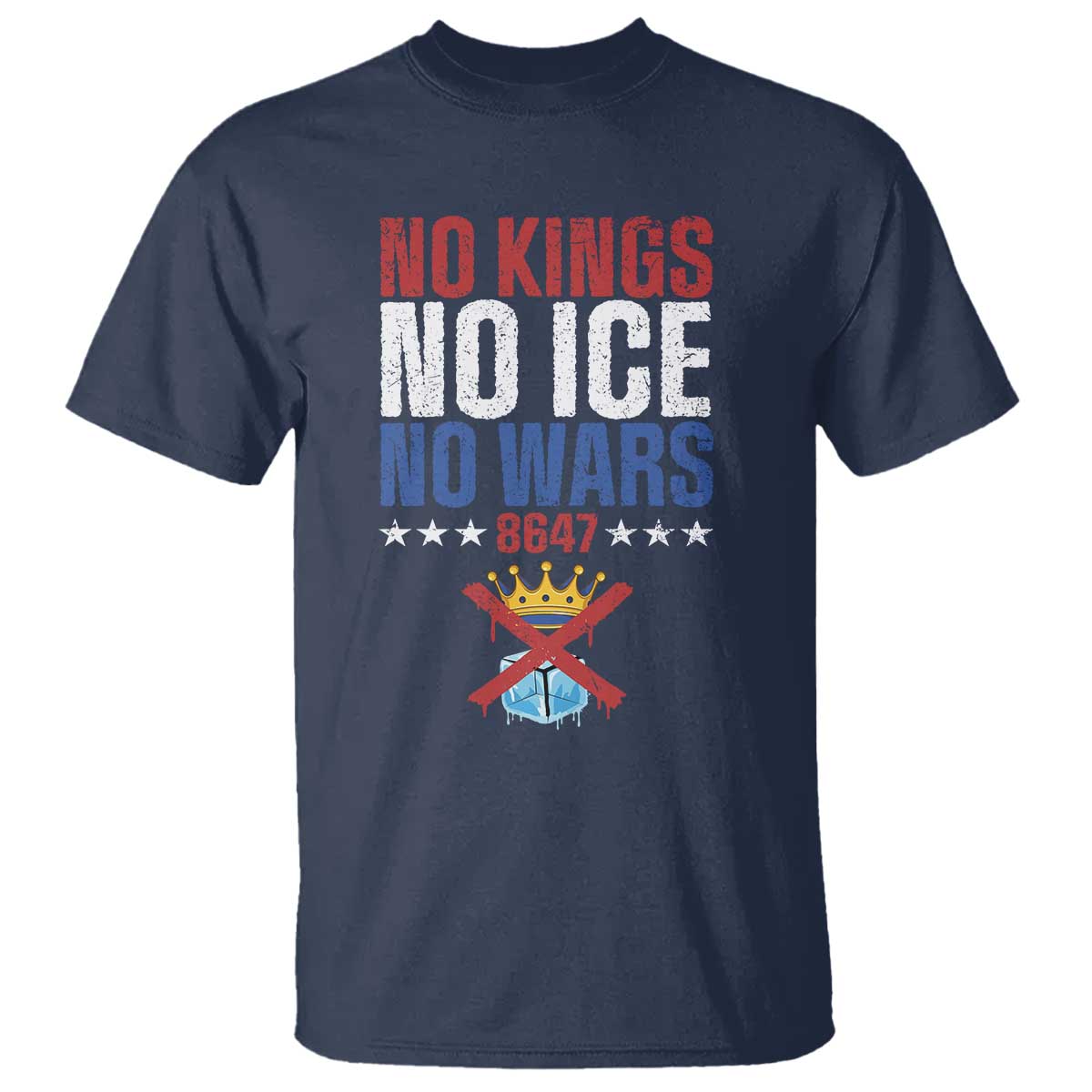 No Kings No Ice No Wars 8647 T Shirt Rejecting Kings Anti Authoritarian