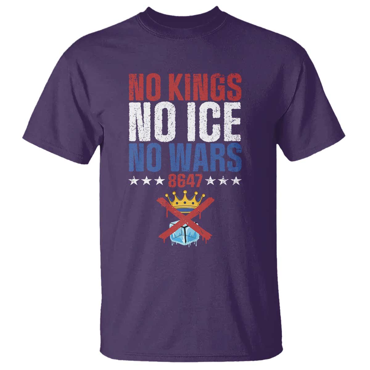 No Kings No Ice No Wars 8647 T Shirt Rejecting Kings Anti Authoritarian