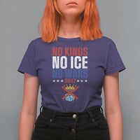 No Kings No Ice No Wars 8647 T Shirt For Women Rejecting Kings Anti Authoritarian
