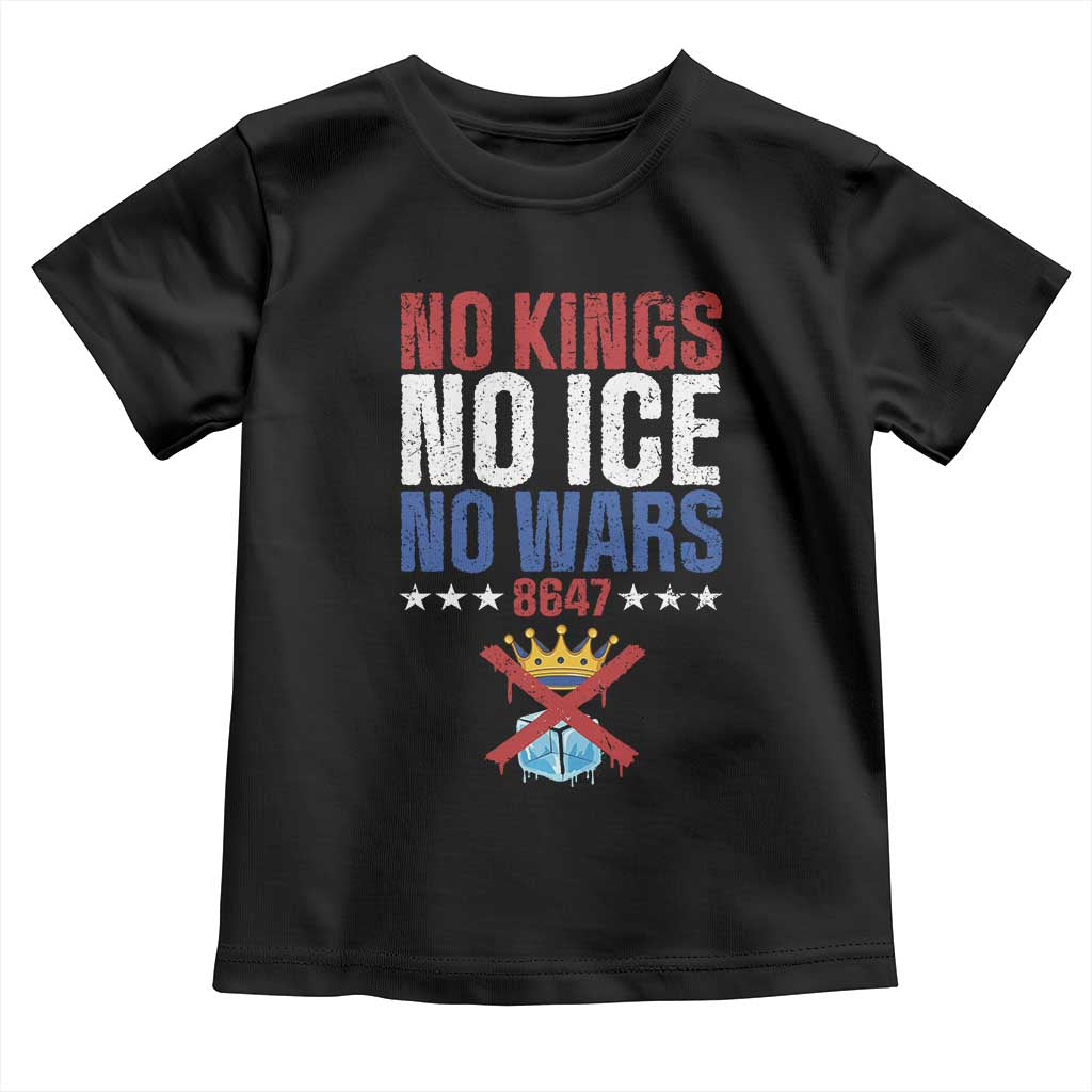 No Kings No Ice No Wars 8647 Toddler T Shirt Rejecting Kings Anti Authoritarian