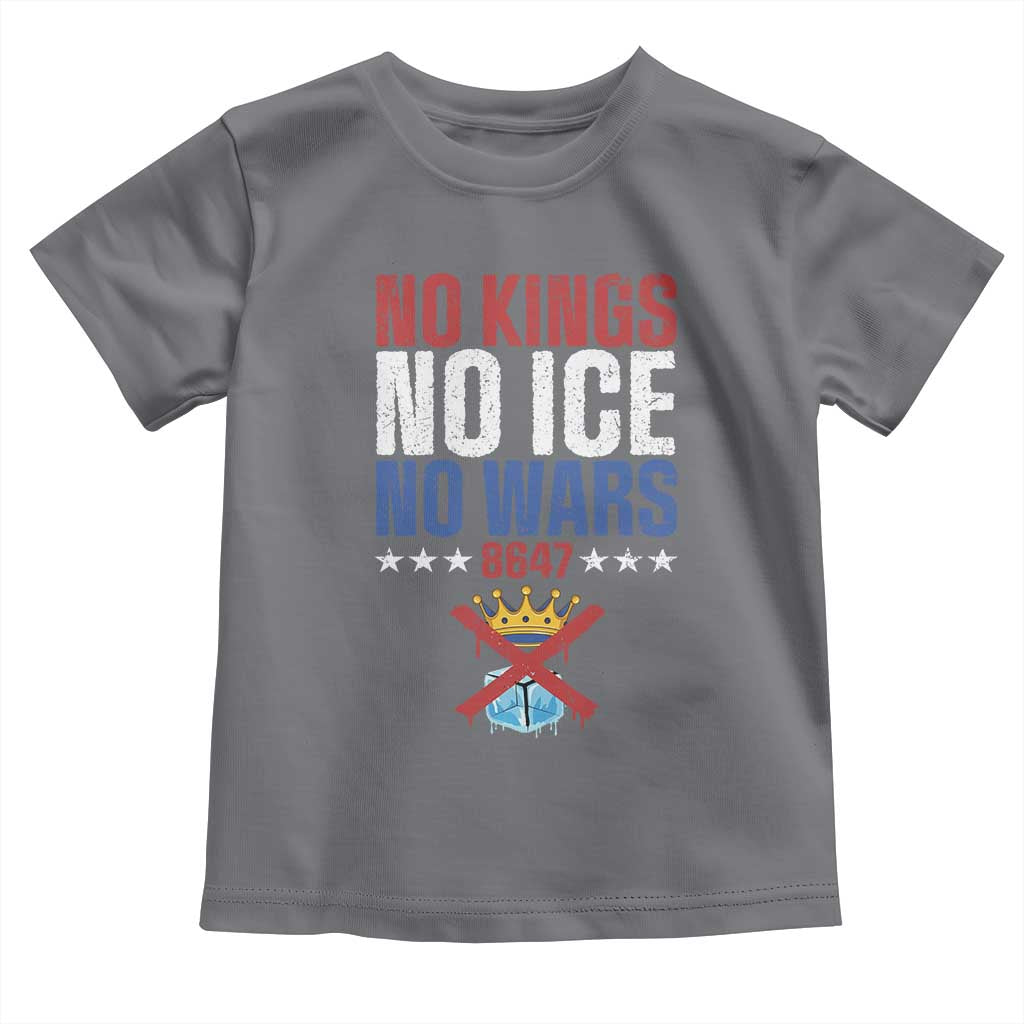 No Kings No Ice No Wars 8647 Toddler T Shirt Rejecting Kings Anti Authoritarian