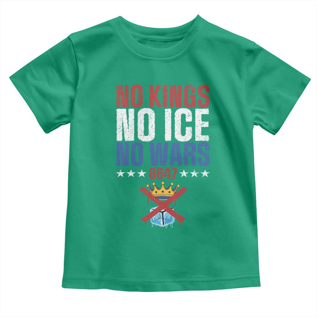 No Kings No Ice No Wars 8647 Toddler T Shirt Rejecting Kings Anti Authoritarian