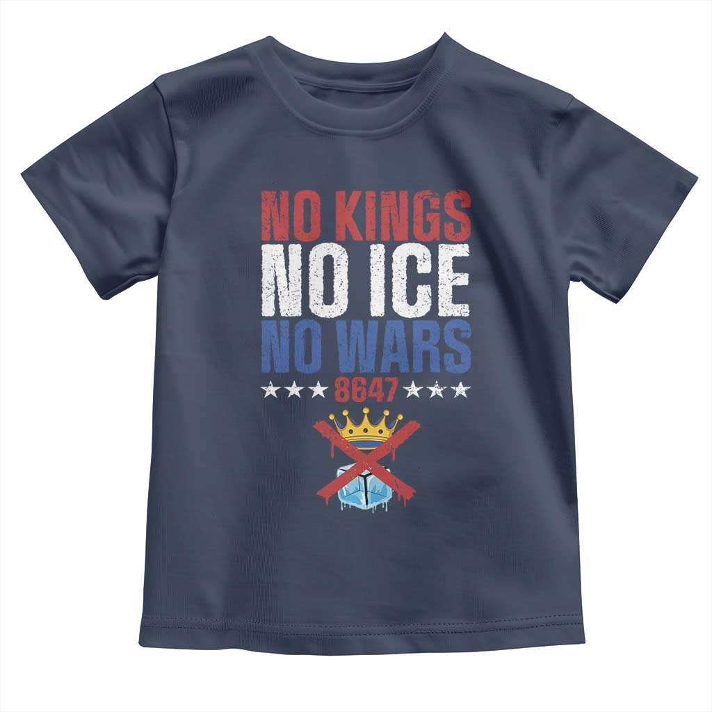 No Kings No Ice No Wars 8647 Toddler T Shirt Rejecting Kings Anti Authoritarian