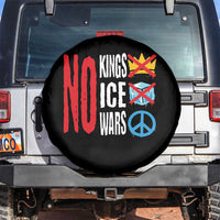No Kings No Ice No Wars Spare Tire Cover Political Protest Peace Sign