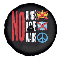 No Kings No Ice No Wars Spare Tire Cover Political Protest Peace Sign