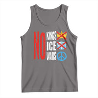 No Kings No Ice No Wars Tank Top Political Protest Peace Sign
