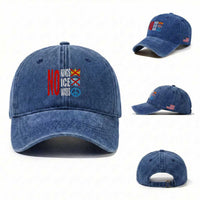 No Kings No Ice No Wars Washed Cotton Baseball Cap Political Protest Peace Sign