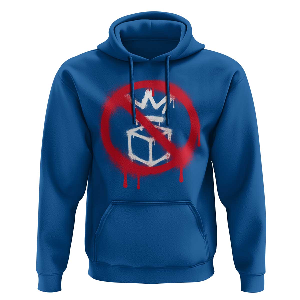 No Kings No Ice Protest Hoodie Vintage Political Stop Sign Graffiti Graphic