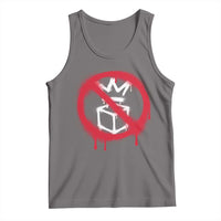 No Kings No Ice Protest Tank Top Vintage Political Stop Sign Graffiti Graphic
