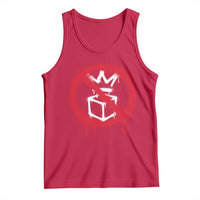 No Kings No Ice Protest Tank Top Vintage Political Stop Sign Graffiti Graphic