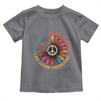 No Kings No Dictators No Felon Presidents Toddler T Shirt Retro Flower Peace Sign
