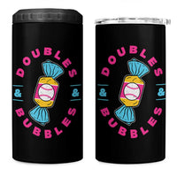 Doubles and Bubbles Baseball Candy Gum 4 in 1 Can Cooler Tumbler