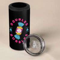 Doubles and Bubbles Baseball Candy Gum 4 in 1 Can Cooler Tumbler
