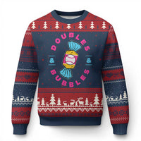 Doubles and Bubbles Baseball Candy Gum Ugly Christmas Sweater