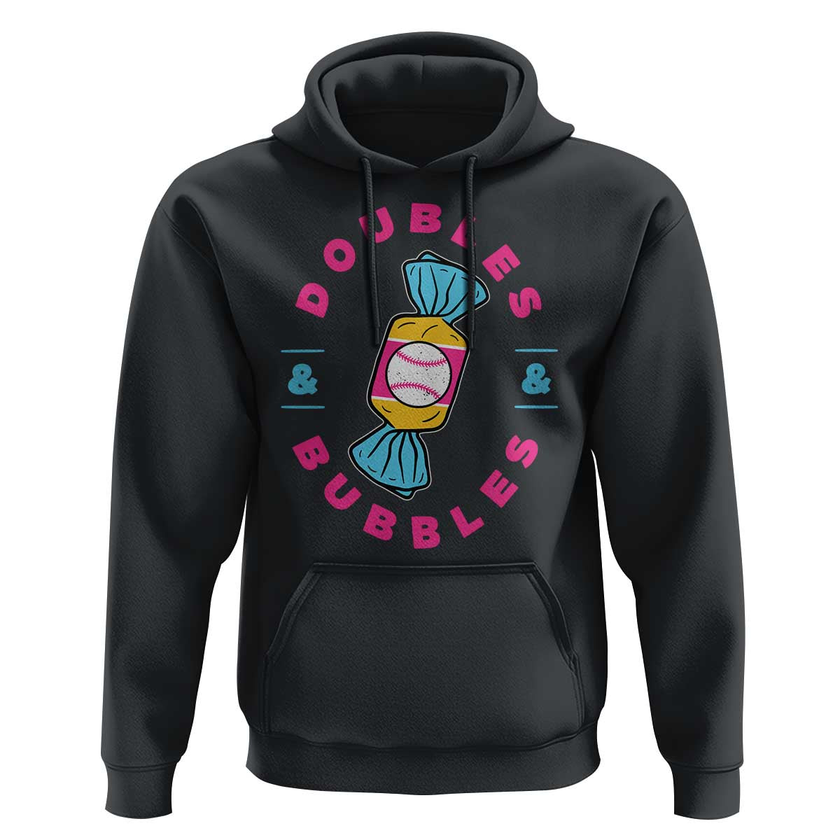 Doubles and Bubbles Baseball Candy Gum Hoodie