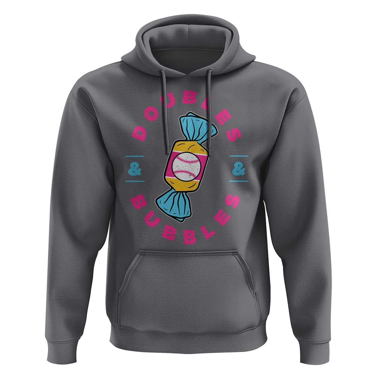 Doubles and Bubbles Baseball Candy Gum Hoodie