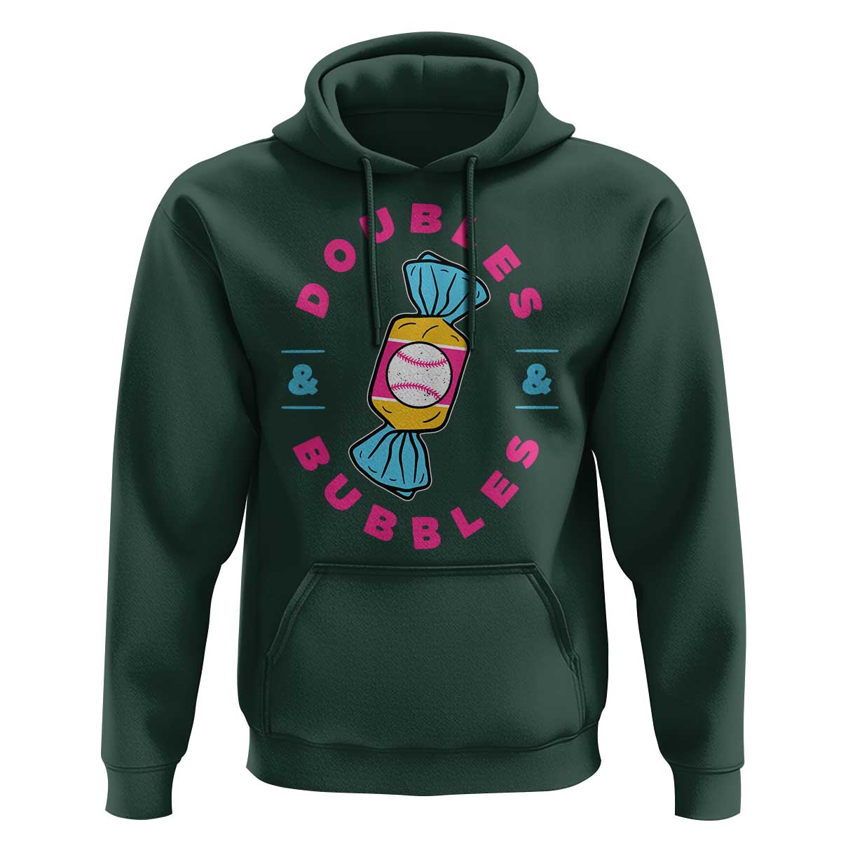 Doubles and Bubbles Baseball Candy Gum Hoodie
