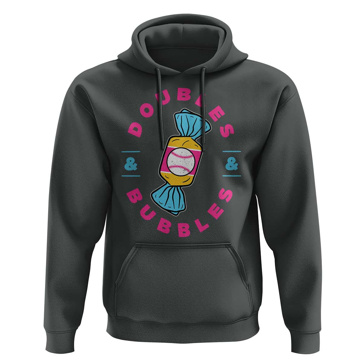 Doubles and Bubbles Baseball Candy Gum Hoodie