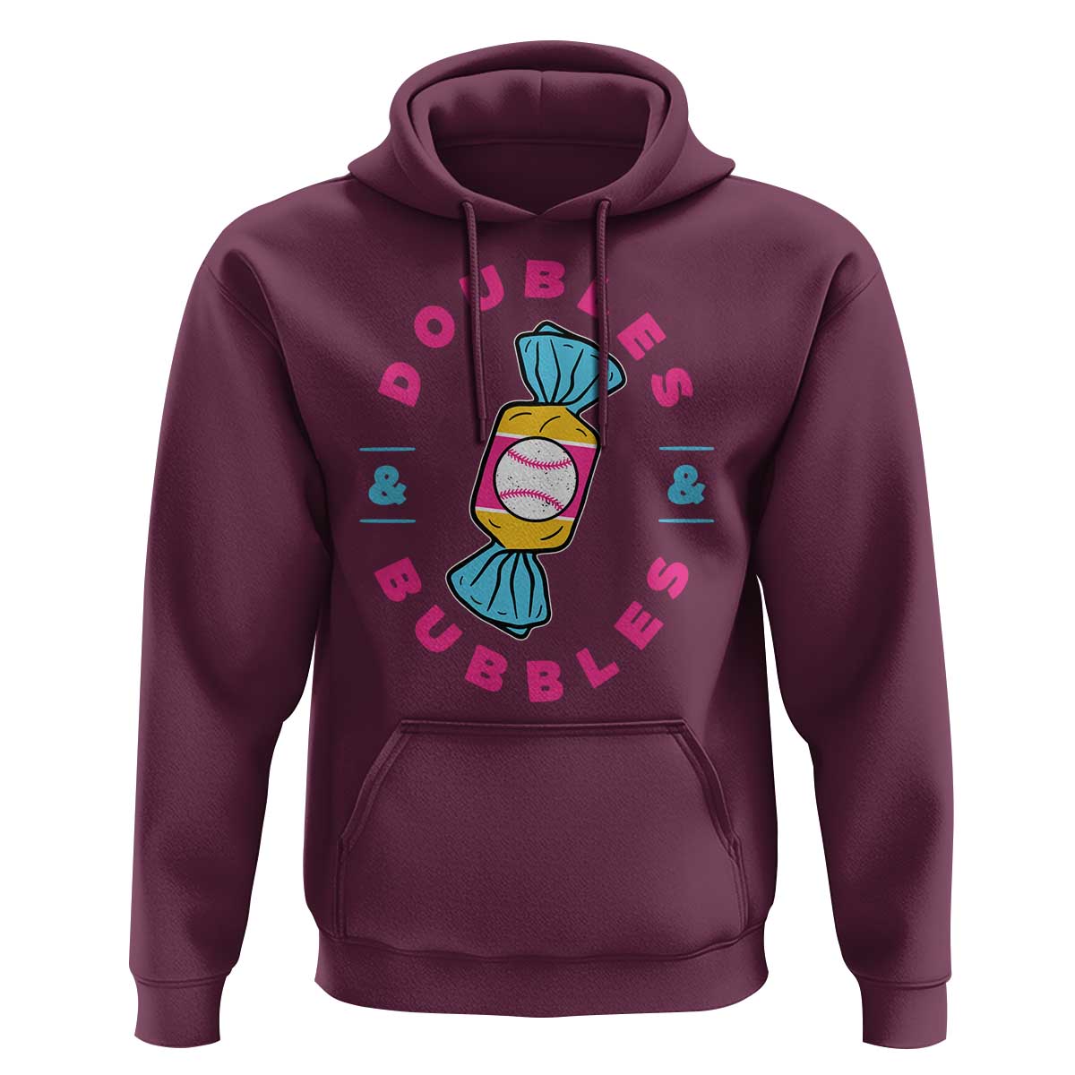 Doubles and Bubbles Baseball Candy Gum Hoodie