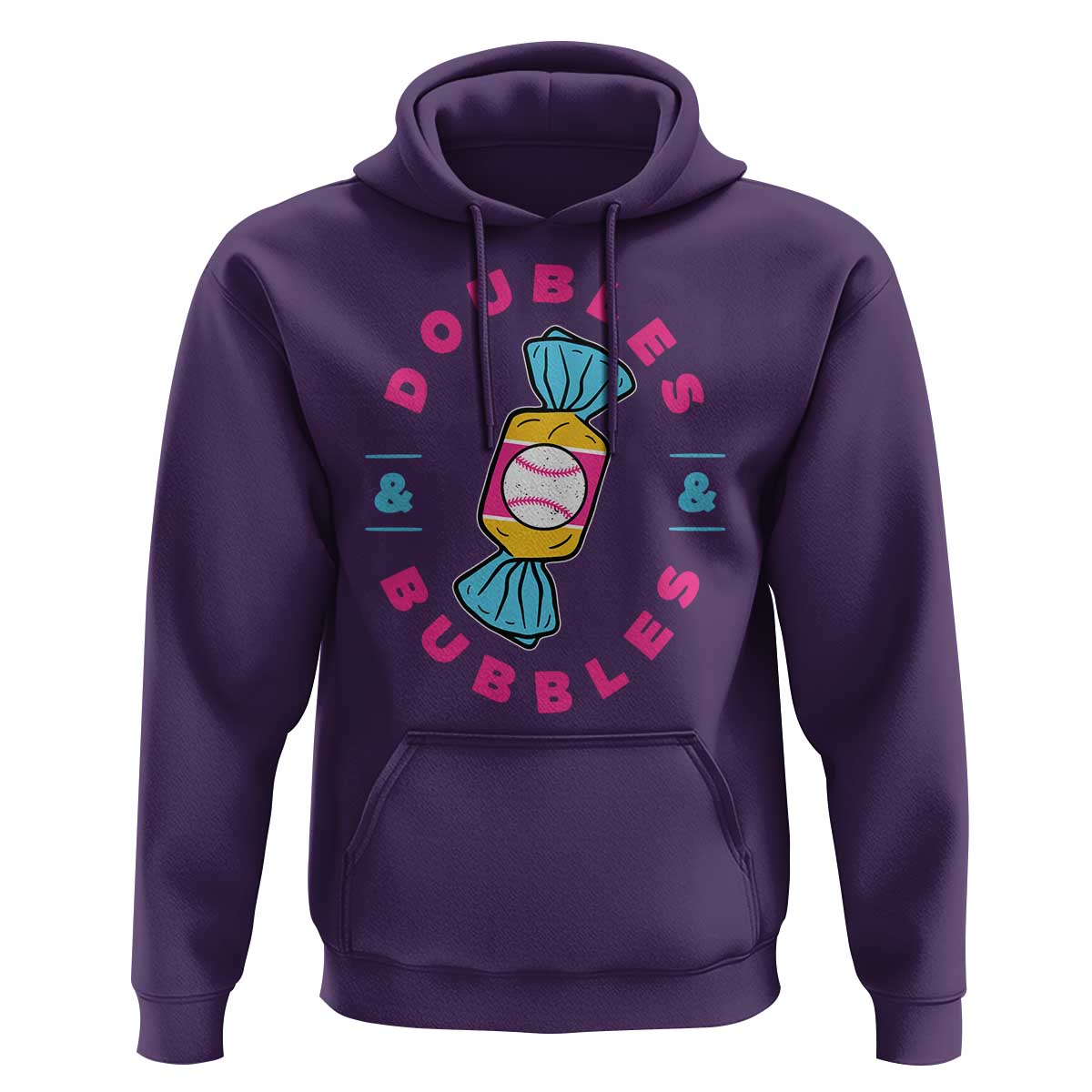 Doubles and Bubbles Baseball Candy Gum Hoodie