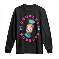 Doubles and Bubbles Baseball Candy Gum Long Sleeve Shirt
