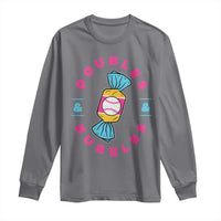 Doubles and Bubbles Baseball Candy Gum Long Sleeve Shirt