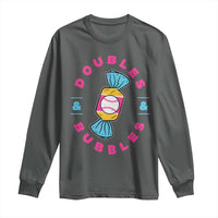 Doubles and Bubbles Baseball Candy Gum Long Sleeve Shirt