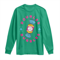 Doubles and Bubbles Baseball Candy Gum Long Sleeve Shirt