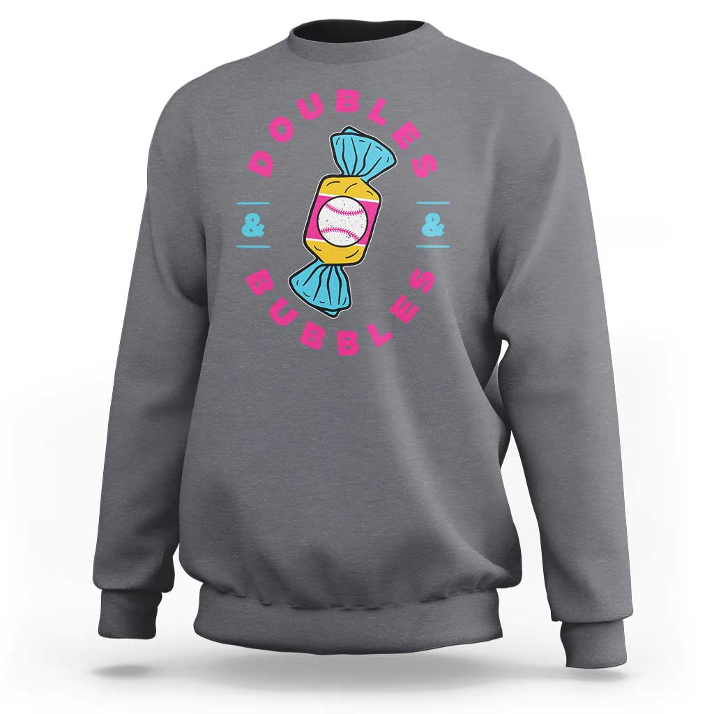 Doubles and Bubbles Baseball Candy Gum Sweatshirt