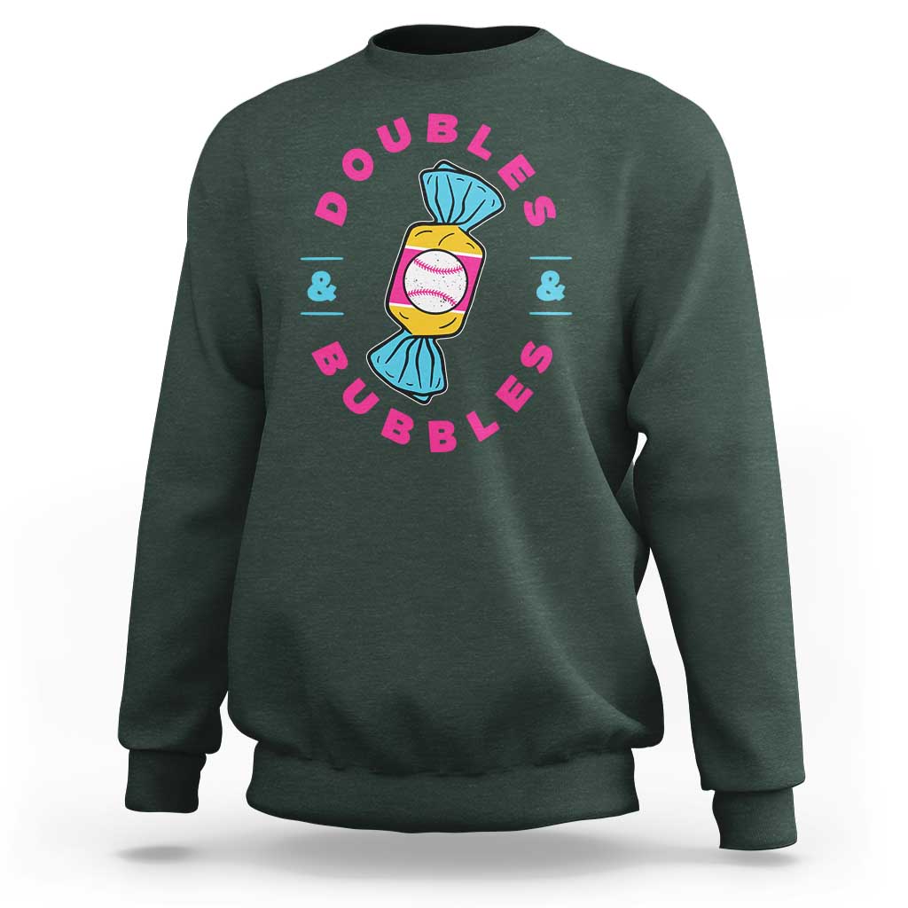 Doubles and Bubbles Baseball Candy Gum Sweatshirt