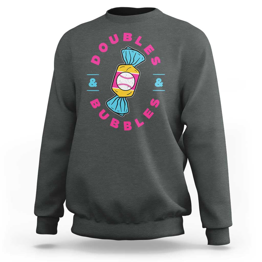 Doubles and Bubbles Baseball Candy Gum Sweatshirt