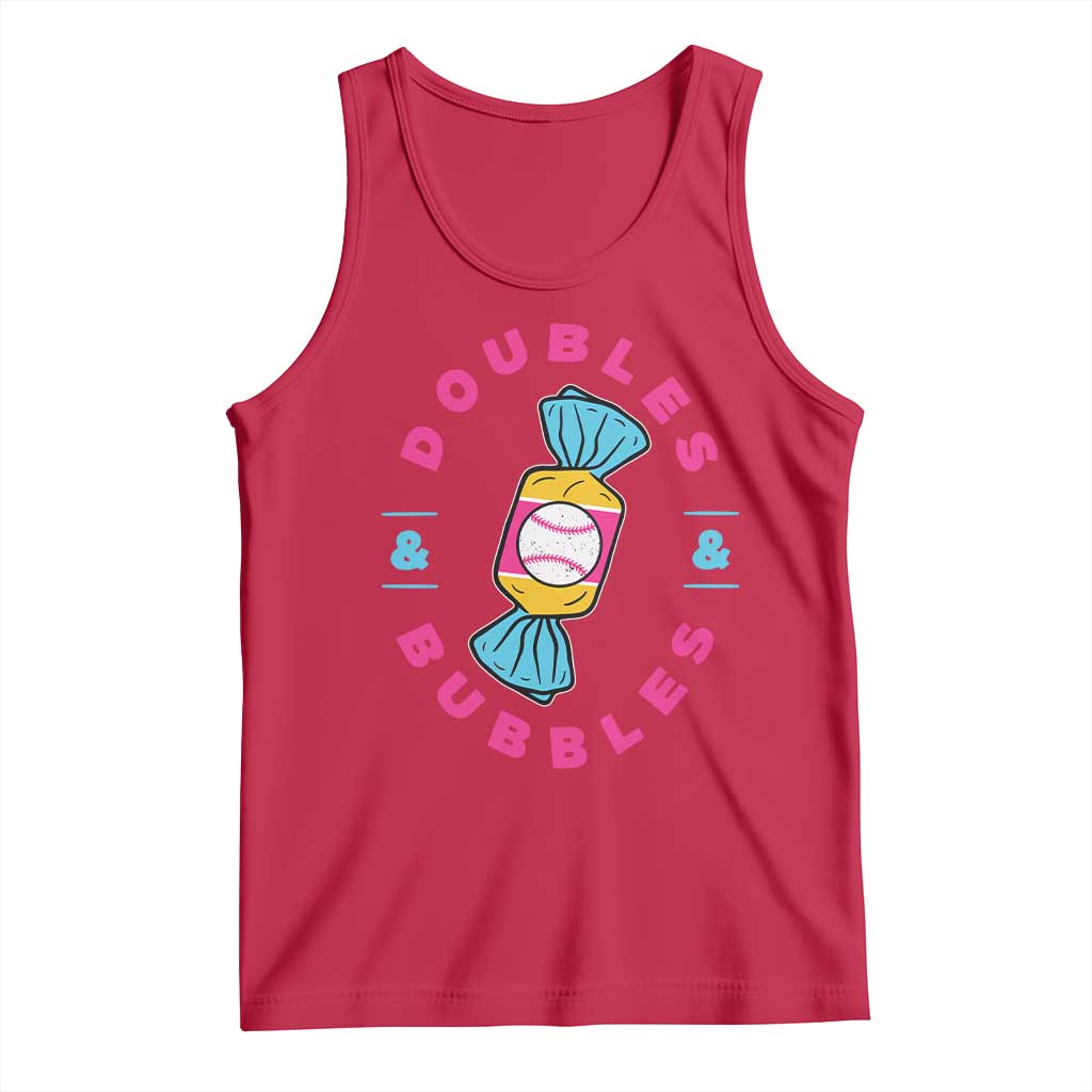 Doubles and Bubbles Baseball Candy Gum Tank Top