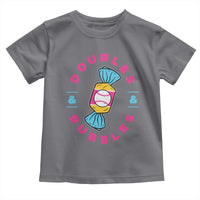 Doubles and Bubbles Baseball Candy Gum Toddler T Shirt