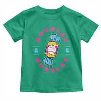 Doubles and Bubbles Baseball Candy Gum Toddler T Shirt