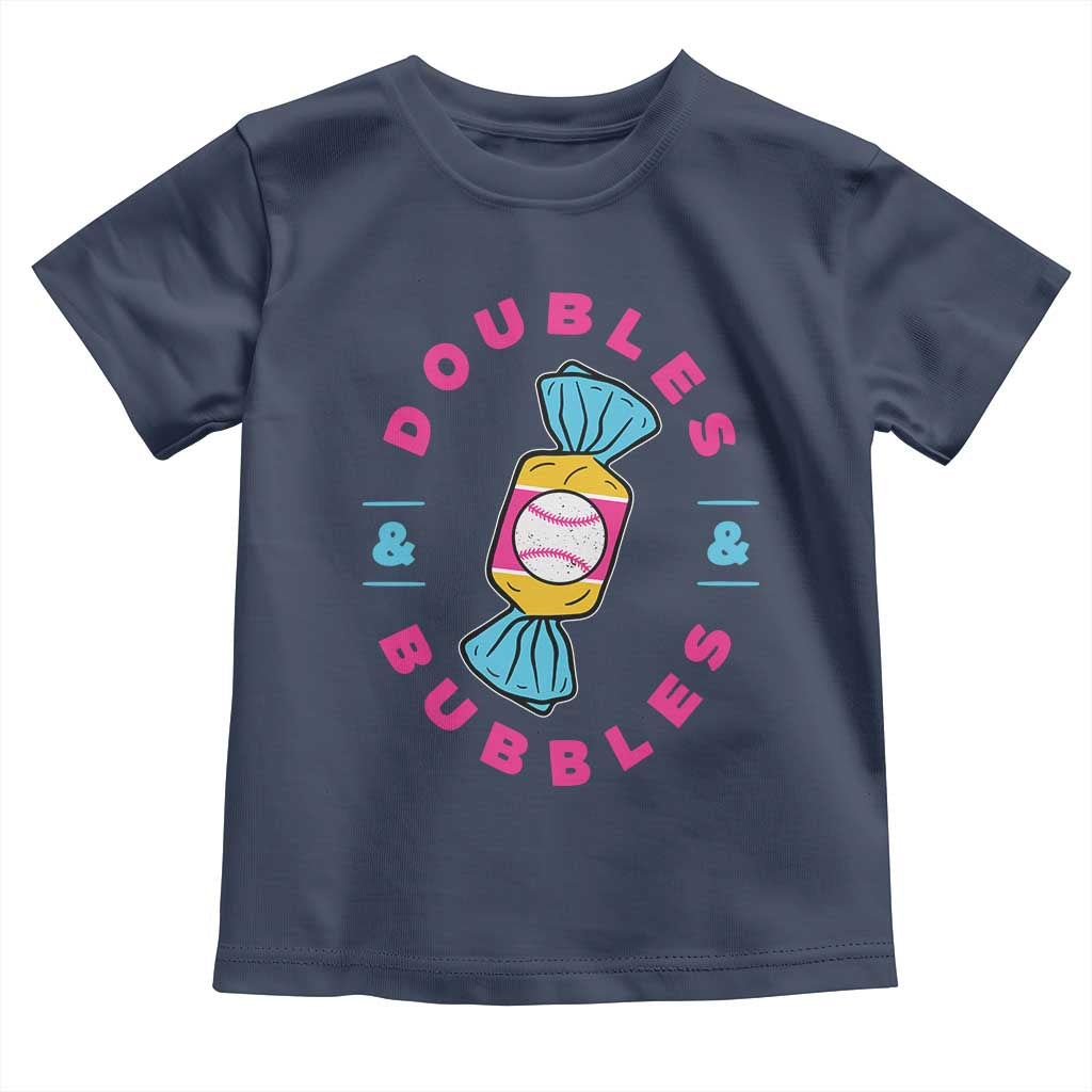 Doubles and Bubbles Baseball Candy Gum Toddler T Shirt