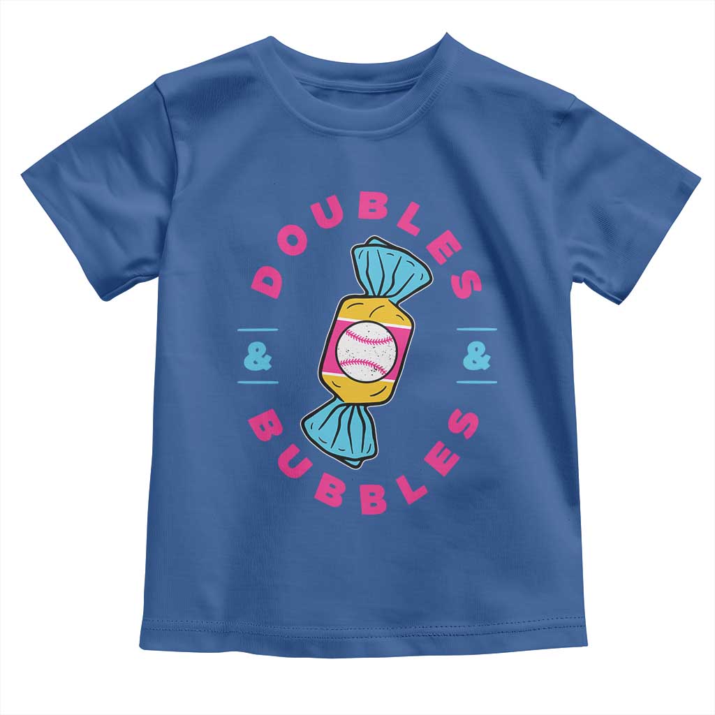 Doubles and Bubbles Baseball Candy Gum Toddler T Shirt