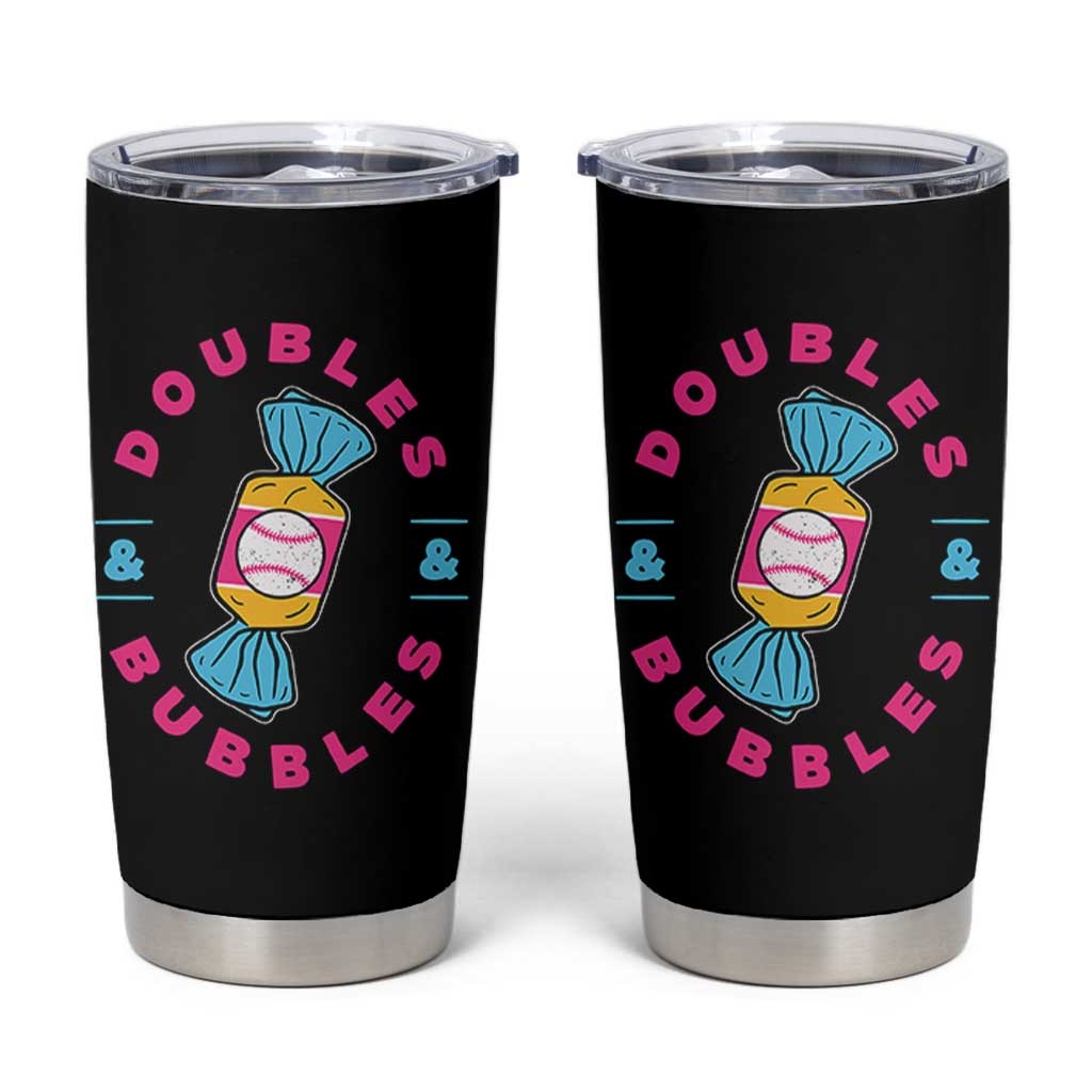 Doubles and Bubbles Baseball Candy Gum Tumbler Cup