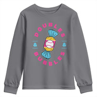 Doubles and Bubbles Baseball Candy Gum Youth Sweatshirt