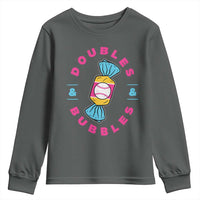 Doubles and Bubbles Baseball Candy Gum Youth Sweatshirt